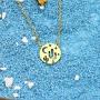 Aeora Friends Gift,Hollow Cactus Moon Star Pendant Necklace for Women Lady Girl Daughter Mother Sister Gift