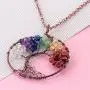 Luvalti Tree of Life - Gemstone Chakra Jewelry Colorful Bronze Chain Necklace Luvalti Tree of Life - Gemstone Chakra Jewelry Colorful Bronze Chain Necklace