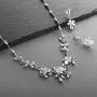 Mariell Silver Platinum Vine CZ Necklace and Earrings Jewelry Set for Brides, Weddings & Evening Wear Mariell Silver Platinum Vine CZ Necklace and Earrings Jewelry Set for Brides, Weddings & Evening Wear