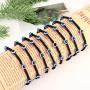 Florideco 8PCS Evil Eye Bracelet Anklet Protection Luck Braided String Kabbalah Bracelet Handmade Rope Cord Thread Friendship Bracelet