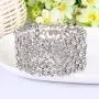 EVER FAITH Womens Austrian Crystal Bride Heart Art Deco Elastic Stretch Bracelet Clear EVER FAITH Womens Austrian Crystal Bride Heart Art Deco Elastic Stretch Bracelet Clear