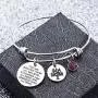 omodofo Birthstone Bracelet You Are Braver Than You Believe Charm Tree of Life Birthday Gift Jewelry for Girls Women