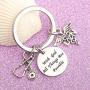 BEKECH LVN Keychain Licensed Vocational Nurse Gift with God All Things are Possible Keychain with Nurse Caduceus Stethoscope Charm Gift for Nurse Graduation Medical Student