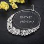 JOERICA Crystal Bridal Jewelry Set Rhinestone Choker Necklace Bracelet and Earrings Set for Women Bridesmaid Wedding Jewelry