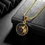 Hipunk Wolf Necklace Round Mens Punk 316L Stainless Steel Animal Wolf Head Pendant 18k Gold/Black Gun Plated Streetwear Jewelry SP0015 Hipunk Wolf Necklace Round Mens Punk 316L Stainless Steel Animal Wolf Head Pendant 18k Gold/Black Gun Plated Streetwear Jewelry SP0015