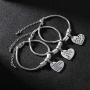 Zhanmai 5 Pieces Teacher Bracelet Jewelry Gift Adjustable Bracelets Engraved Message Metal Bracelet Bangle Gift for Women Teacher (Style C)