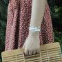 FANCY SHINY Leather Cuff Bracelet Circle Rhinestone Wrap Bracelet Stackable Multi Layer Wristband with Magnetic Clasp Boho Jewelry Gift for Women
