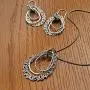 PZ Paz Creations 925 Sterling Silver Lace Drop Necklace, Made in Israel PZ Paz Creations 925 Sterling Silver Lace Drop Necklace, Made in Israel