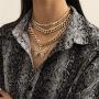 Ingemark Bling Cuban Link Chain Choker Necklace for Girls Women Sweet Pendant Necklace New Year Festivals Jewelry Gifts