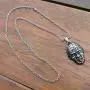 Halloween Horror Pinhead Hellraiser Pewter Mens Pendant Necklace Fashion Charm Protection Amulet Talisman Choker