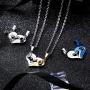 INBLUE Heart Matching Puzzle Necklaces for Couples Men Women Boyfriend Girlfriend Lover Birthstone Pendant Stainless Steel CZ Relationship Gifts Anniversary Valentines Day Jewelry INBLUE Heart Matching Puzzle Necklaces for Couples Men Women Boyfriend Girlfriend Lover Birthstone Pendant Stainless Steel CZ Relationship Gifts Anniversary Valentines Day Jewelry