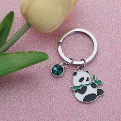 SEIRAA Panda Jewelry Cute Little Bear Panda Keychain Funny Panda Bear Gift for Pandas Lovers