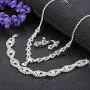 Udalyn Rhinestone Necklace and Earrings Set for Women Bridal Jewelry Set for Wedding with Crystal Bracelet Udalyn Rhinestone Necklace and Earrings Set for Women Bridal Jewelry Set for Wedding with Crystal Bracelet