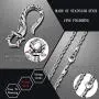 ZiWuark Mens Fish Hook Necklaces Pendant Stainless Steel Fishing Necklace Fish Scale Pendants Nautical Jewelry Gifts for Men Women with 24 Inches Chain ZiWuark Mens Fish Hook Necklaces Pendant Stainless Steel Fishing Necklace Fish Scale Pendants Nautical Jewelry Gifts for Men Women with 24 Inches Chain