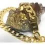 Gold Cuban Link Chain Necklace for Men Real 14MM 24K Plated Karat Diamond Cut Heavy w Solid Thick Clasp US MADE