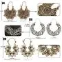 DAMLENG 6 Pairs Boho Vintage Mandala Flower Gypsy Drop Dangle Earrings for Women Girls Statement Retro Tribal National Style Hollow Earrings Set DAMLENG 6 Pairs Boho Vintage Mandala Flower Gypsy Drop Dangle Earrings for Women Girls Statement Retro Tribal National Style Hollow Earrings Set