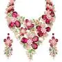 EVER FAITH Crystal Rhinestone White Simulated Pearl Gorgeous Spring Flower Leaf Plant Jewelry Set EVER FAITH Crystal Rhinestone White Simulated Pearl Gorgeous Spring Flower Leaf Plant Jewelry Set