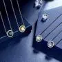 beautlace Birthstone Necklaces/Stud Earrings/Rings/Bracelets/Jewelry Sets Silver Plated Round Shape Birthstone Pendant Jewelry Birthday Gifts for Men and Women beautlace Birthstone Necklaces/Stud Earrings/Rings/Bracelets/Jewelry Sets Silver Plated Round Shape Birthstone Pendant Jewelry Birthday Gifts for Men and Women