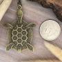 Petoskey Stone Turtle Pendant with Necklace