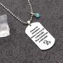 CAROMAY Unicorn Pendant Necklace Dog Tag Inspirational Ball Neck Lace Lucky Birthstone Jewerly Always Be Yourself