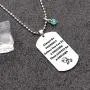 CAROMAY Unicorn Pendant Necklace Dog Tag Inspirational Ball Neck Lace Lucky Birthstone Jewerly Always Be Yourself