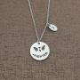 Ribukat Warrior Fighter Semicolon Necklace Mental Health Awareness Jewelry Suicide Prevention Depression Inspirational Gift Cancer Survivor Gifts