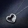 JUSTKIDSTOY Sloth Necklace Sterling Silver “Slow Down Be Happy” Slider Sloths Stuffed Animal Pendant Jewelry Charm Gifts for Women