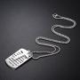 LOYALLOOK Stainless Steel Dog Tags Cross Necklaces Inspirational Jewelry Gift for Daughter Men Bible Prayer Joshua 1:9b