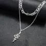 Crazy Feng Gold Snake Necklace for Women Silver Snake Pendant Necklace Serpent Layered Snake Necklace Dainty Snake Jewelry Crazy Feng Gold Snake Necklace for Women Silver Snake Pendant Necklace Serpent Layered Snake Necklace Dainty Snake Jewelry