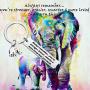MAOFAED Elephant Gift Elephant Lover Gift Always Remember You are Stronger Braver Smarter & More Loved Than You Think Inspiration Gift for Friend