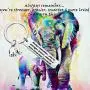 MAOFAED Elephant Gift Elephant Lover Gift Always Remember You are Stronger Braver Smarter & More Loved Than You Think Inspiration Gift for Friend
