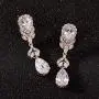 SWEETV Teardrop Wedding Bridal Earrings for Brides Birdesmaids, Crystal Drop Dangle Earrings for Women Wedding Bridal Jewellery, Silver/Rose Gold SWEETV Teardrop Wedding Bridal Earrings for Brides Birdesmaids, Crystal Drop Dangle Earrings for Women Wedding Bridal Jewellery, Silver/Rose Gold