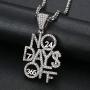 LC8 Jewelry Hip Hop Iced Out No Day OFF Pendant Chain Fashion Creative Necklace for Men Women