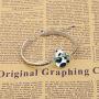 BAUNA Panda Gifts Cute Animal Panda Bear Jewelry Sometimes I Just Want to Be a Panda So I Could Eat and Sleep all Day and Still be Cute Funny Keychain Gifts (panda bracelet)