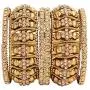 Efulgenz Boho Vintage Antique Gypsy Tribal Indian Oxidized Gold Plated Pearl Crystal Bracelets Bangle Set (6 Pc) Efulgenz Boho Vintage Antique Gypsy Tribal Indian Oxidized Gold Plated Pearl Crystal Bracelets Bangle Set (6 Pc)