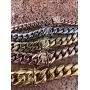 Mens Miami Cuban Link Chain 14k 18k Yellow Gold White Or Rose Gold Plated Stainless Steel 8-18mm Thick Mens Miami Cuban Link Chain 14k 18k Yellow Gold White Or Rose Gold Plated Stainless Steel 8-18mm Thick