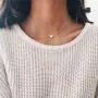 Osemind Heart Choker Necklace, Circle Choker Necklace, Star Choker Necklace, Gold Silver Dainty Choker Necklace for Women Girls Delicate Necklace Jewelry Gift
