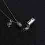 Cremation Jewelry Sterling Silver Angel Wing Memorial Urn Necklace Ashes Keepsake Pendant Necklace for Unisex