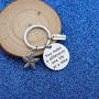 WUSUANED Thank You Gift Make A Difference One Life at A Time Starfish Keychain Sea Star Jewelry for Social Worker Nurse Volunteer