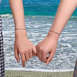 MONOZO Morse Code Bracelets for Women, S925 Sterling Silver Beads Morse Code Strand Bracelets Inspirational Gifts Jewelry Girls Birthday Graduation Gifts for Her Best Friends