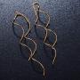 Acefeel Fresh Style Exquisite Threader Dangle Earrings Curve Twist Shape for Womens Gift E158
