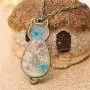 Jude Jewelers Retro Vintage Cat Shape Dry Flower Charm Pendant Necklace Jude Jewelers Retro Vintage Cat Shape Dry Flower Charm Pendant Necklace