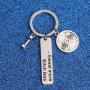 WUSUANED Gym Gift Workout Gift Sweat More Bitch Less Barbell Keychain Dumbbell Jewelry Fitness Gift