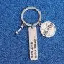 WUSUANED Gym Gift Workout Gift Sweat More Bitch Less Barbell Keychain Dumbbell Jewelry Fitness Gift
