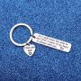 WUSUANED First Communion Keychain May You Always Know The Peace of Jesus Baptism Gift Christian Cross Jewelry Holy Communion Gift