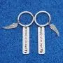 WUSUANED Baby Memorial Keychain Mommy/Daddy of an Angel Miscarriage Jewelry Loss of Child Gift