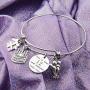 Birthday Jewelry for Her Birthday Bracelet Bangle with Birthday Cake Charm10th 12th Sweet 16th 18th 21st 30th 39th 40th 50th Bangle Anniversary Jewelry