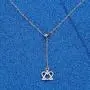 WUSUANED Intertwined Heart And Triangle Adoption Symbol Pendant Y Necklace Adoption Jewelry Gift For Stepmom Stepdaughter