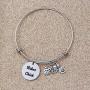 SEIRAA Biker Gift Motocycle Bracelet Biker Chick Gift Expandable Bracelet
