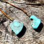 Doubnine Turquoise Choker Boho Wrap Necklace Bohemian Jewelry Vegan Suede Lariat Sexy Accessories for Women